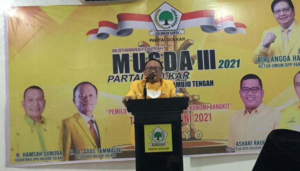 Seluruh Musda Tingkat Kabupaten Selesai Digelar, Ketua Golkar Sulbar Optimistis Rebut Posisi Gubernur